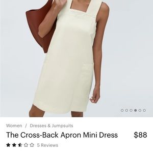 Everlane Cross back white canvas jumper- worn once last summer. More pics coming